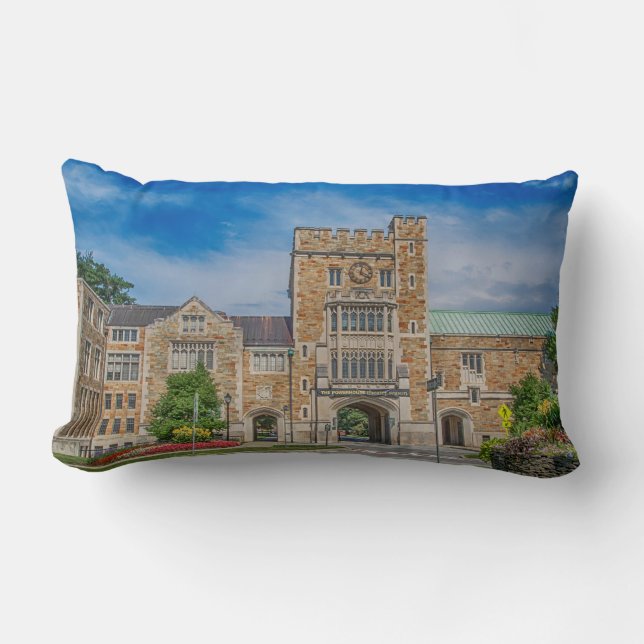 Coussin Rectangle Entrée principale du Vassar College à New York (Recto)