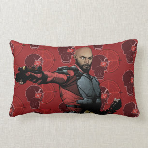 Coussin Rectangle Équipe de suicide Deadshot Comic Book Art