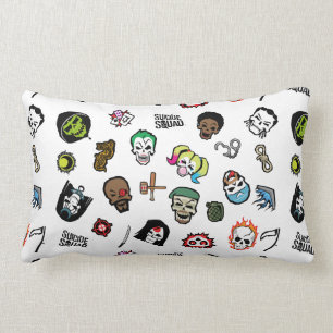 Coussin Rectangle Équipe de suicide   Emoji Motif de l'équipe de sui