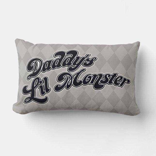 Coussin Rectangle Équipe de suicide | Le monstre Lil de papa (Recto)
