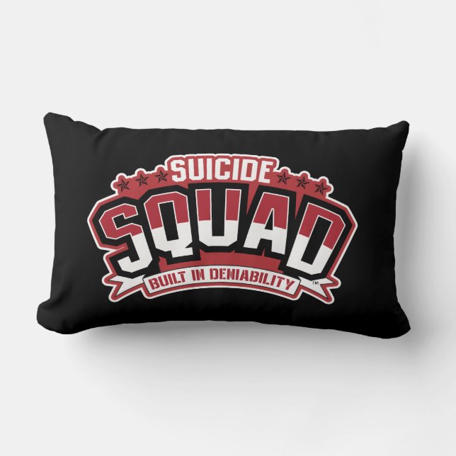 Coussin Rectangle Équipe de suicide | Refus intégré (Recto)