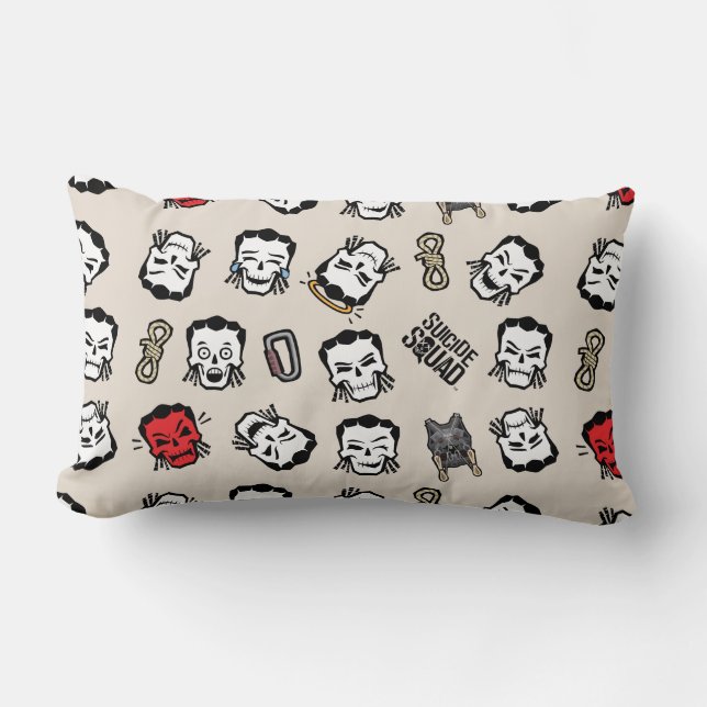 Coussin Rectangle Équipe de suicide | Slipknot Emoji Motif (Recto)