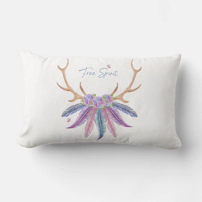 Coussin Rectangle Esprit libre (Recto)