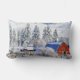 Coussin Rectangle États-Unis, Washington, Methow Valley, Granges dan