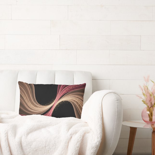 Coussin Rectangle Eternal Flow of Love — Abstract Romantic Art (Canapé)