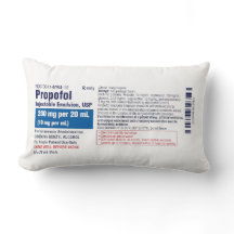 Étiquette amusante de Propofol médical