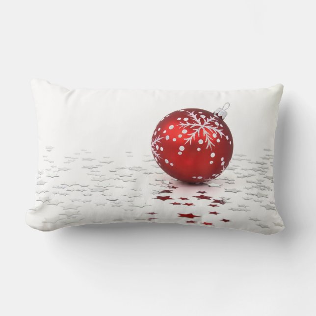 Coussin Rectangle Étoiles de vacances de Noël (Recto)