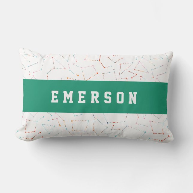 Coussin Rectangle Etoiles et espace amusant astronomie motif (Recto)