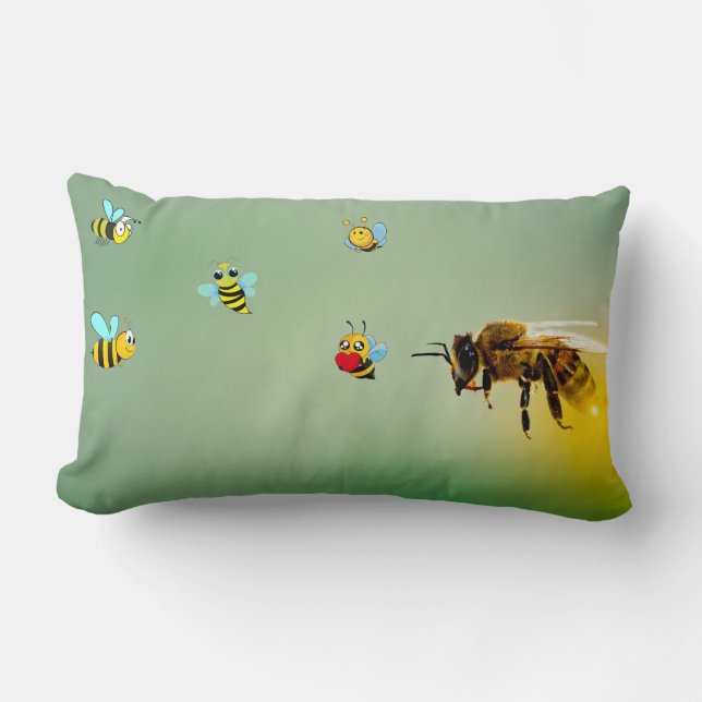 Coussin Rectangle Être Heureux (Recto)