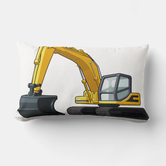 Coussin Rectangle Excavatrice (Recto)