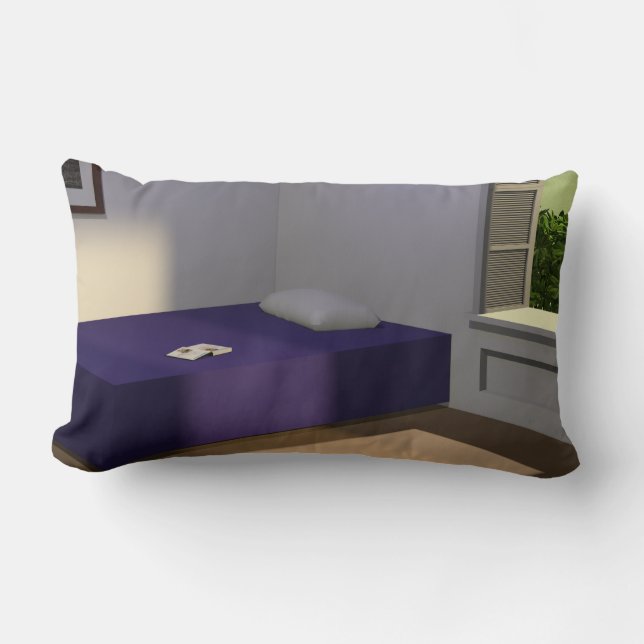 Coussin Rectangle Excursion into philosophy. Edward Hopper. (Recto)