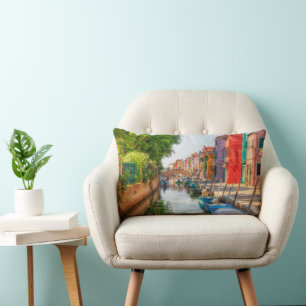 Coussin Rectangle Explorez le charme vibrant de Burano