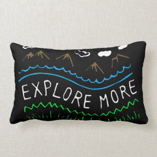 Coussin Rectangle Explorez plus de carreau 13x21 lombaire de coton