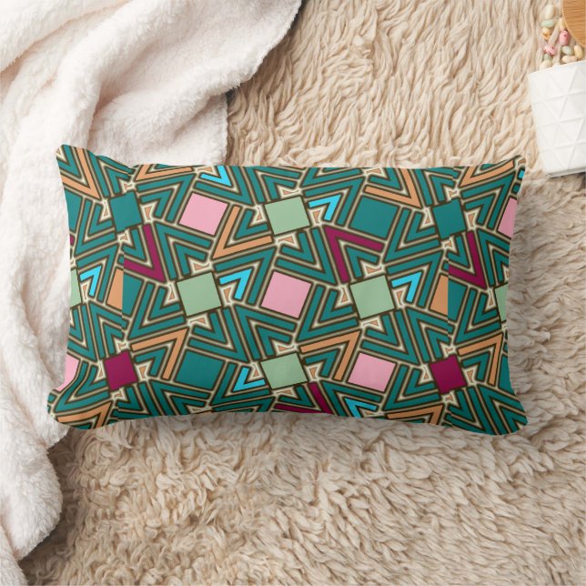 Coussin Rectangle Explosion de graffiti Motif géométrique moderne (Couverture)