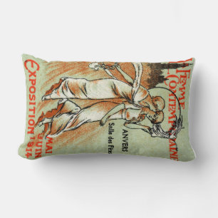 Coussin Rectangle Expo 1914 pour la femme moderne
