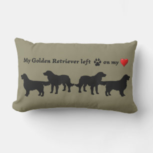 Coussin Rectangle Extrait amusant Golden Retriever Chien animal de c