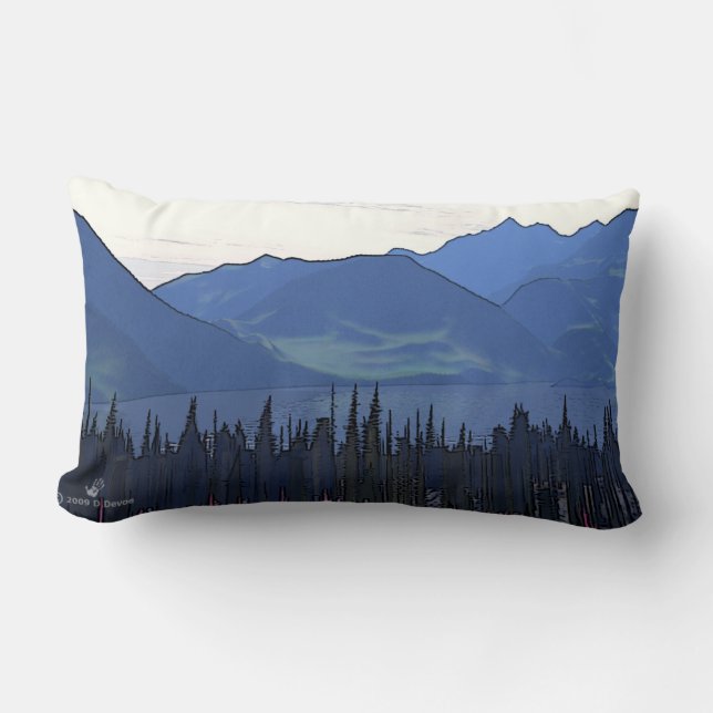 Coussin Rectangle Extrême-Nord été (Recto)