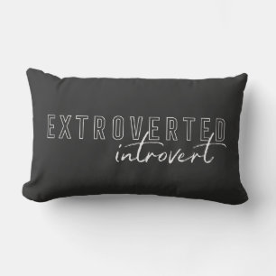 Coussin Rectangle Extroverti Introvert Personnalité Drôle