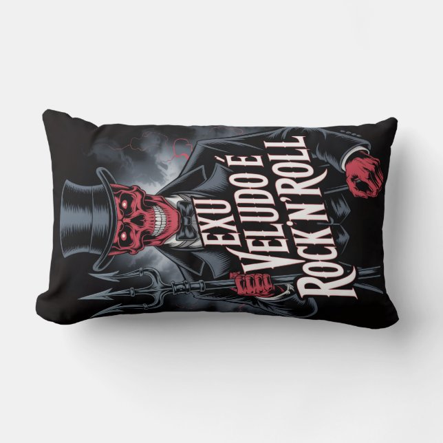 Coussin Rectangle Exu Veludo é Rock'N'Roll #1 (Recto)