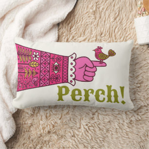 Coussin Rectangle Fab Art Populaire Rétro Main Pointée Manicule