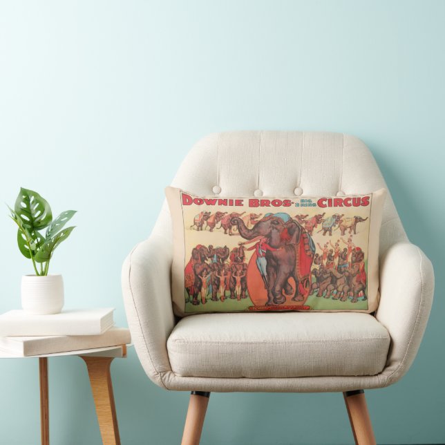 Coussin Rectangle Faire Des Éléphants Avec Des Femmes Et Des Formate (Chaise)