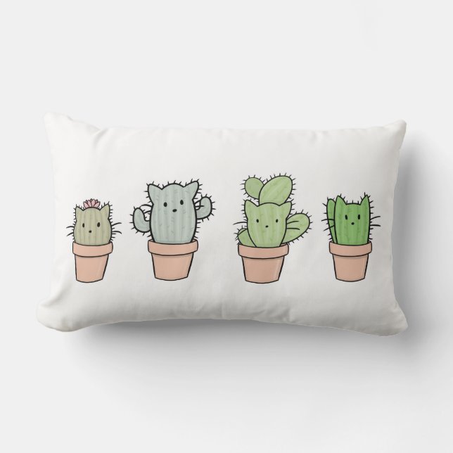 Coussin Rectangle Famille Cusion de Catcus (Recto)