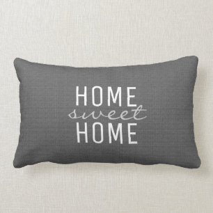 Coussin Rectangle Famille gris-foncé rustique moderne de bonbon à
