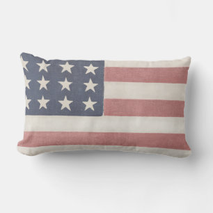 Coussin Rectangle Farmhouse moderne Drapeau rustique américain