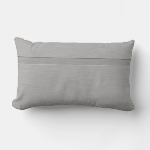 Coussin Rectangle Faux brossé métal avec Groove