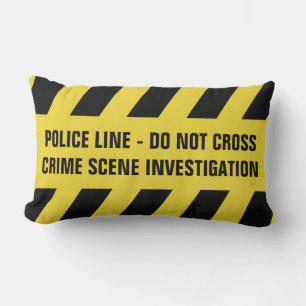 Coussin Rectangle Faux Police Line personnalisé lancer l'oreiller
