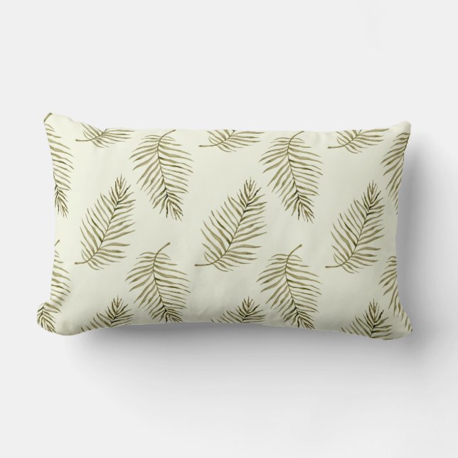 Coussin Rectangle Ferme tropicale Verdure Feuille (Recto)