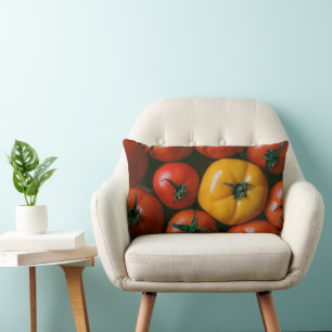 Coussin Rectangle Fermes   Tomates rouges et jaunes brillantes