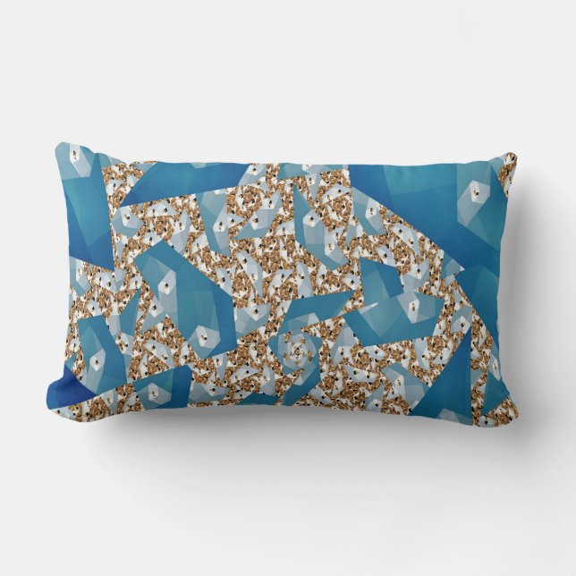 COUSSIN RECTANGLE FEUILLES D'ARBRE ET CIEL (Recto)
