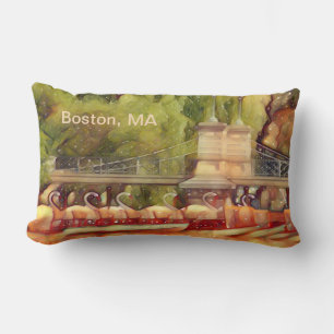 Coussin Rectangle Filtre d'été Boston Swan Boats