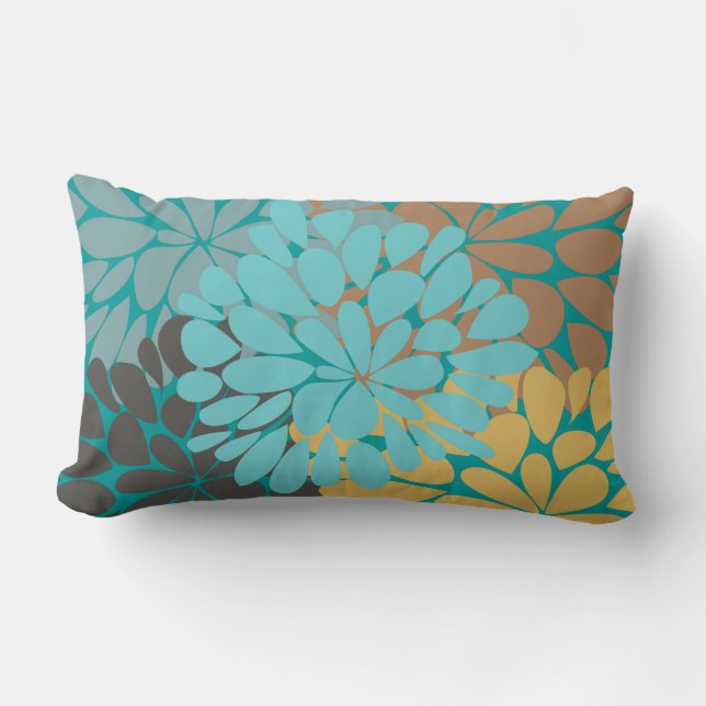 Coussin Rectangle Fine mignon Cool Girl Retro Floral Mode (Recto)