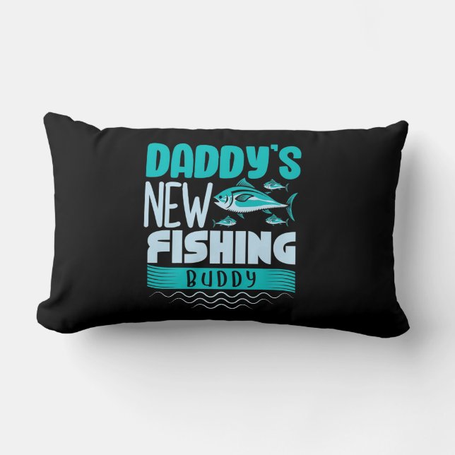 Coussin Rectangle Fisher Daddy New Fishing Buddy (Recto)