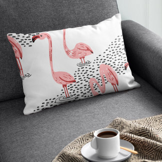 Coussin Rectangle Flamant rose Fiesta