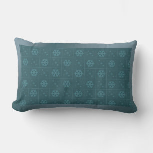 Coussin Rectangle Flèches de neige bleues Design Jeu d'oreiller