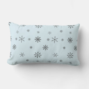 Coussin Rectangle Flèches de neige d'hiver modernes