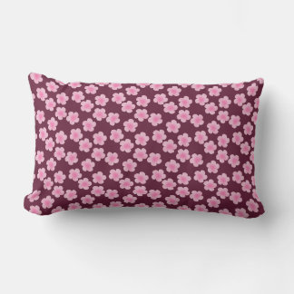 Coussin Rectangle Fleur Frangipani rose Motif sans couture