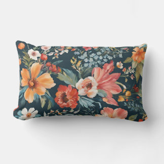 Coussin Rectangle Fleurs d'aquarelle Extraordinaires