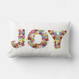 Coussin Rectangle Fleurs de printemps colorées Whimsical JOIY Alphab