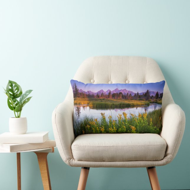 Coussin Rectangle Fleurs | Grand Teton National Park, Wyoming (Chaise)