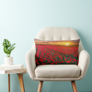 Coussin Rectangle Fleurs   Jardin botanique Hollande