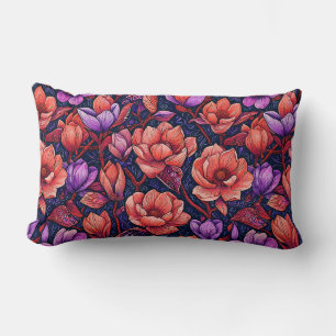 Coussin Rectangle Fleurs roses