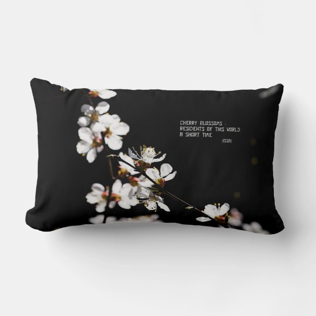 Coussin Rectangle Fleurs Sakura (Recto)