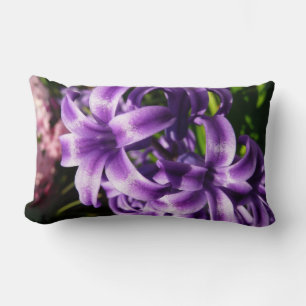 Coussin Rectangle Floral Blue Hyacinth