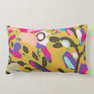 Coussin Rectangle Floral Boho rose I