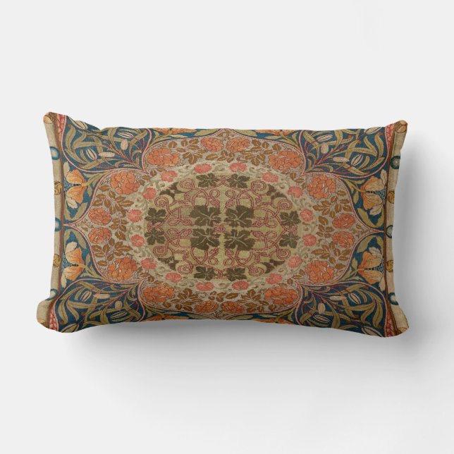 Coussin Rectangle Floral L : umbar Mouvement Coussin, Arts et Artisa (Recto)