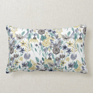 Coussin Rectangle Floral Watercolor